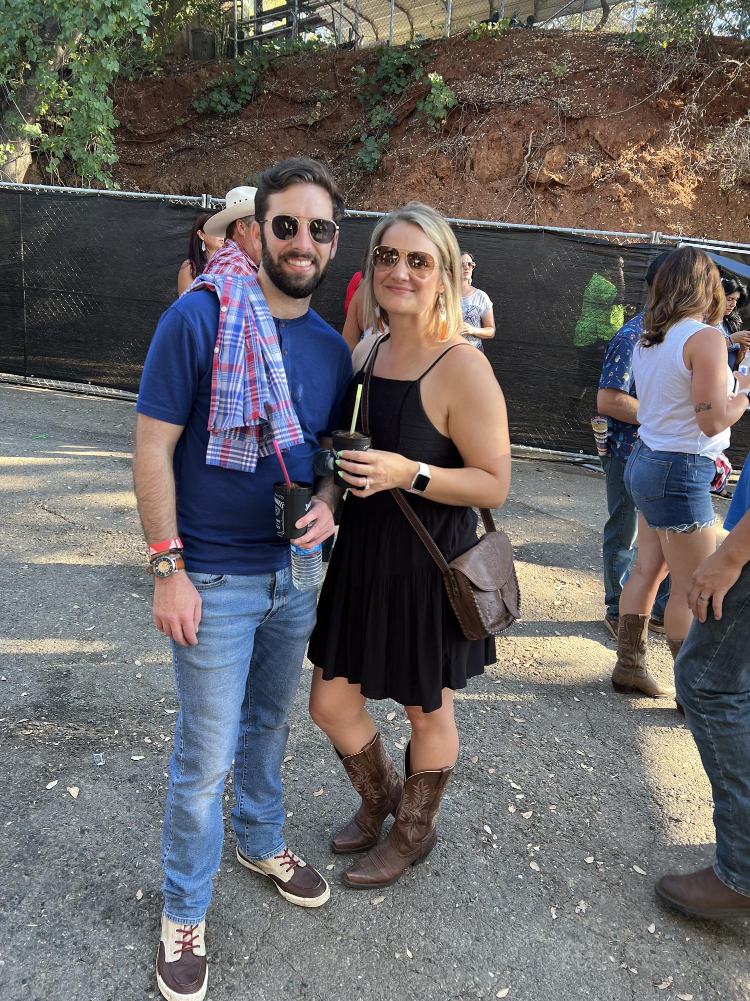 At the Folsom Rodeo with friends.