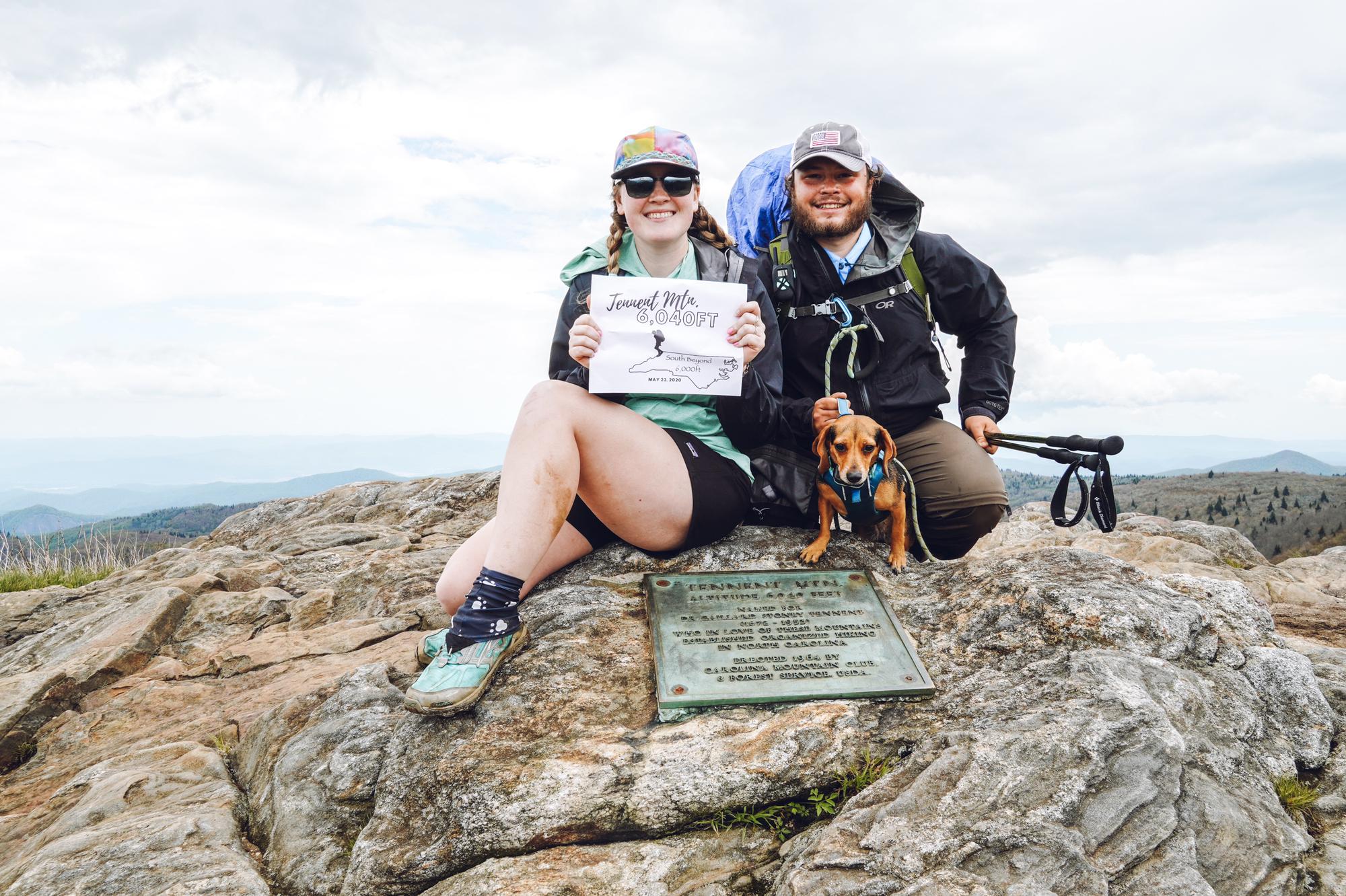 Mika loves to do hiking challenges and Cameron is always along for the ride!