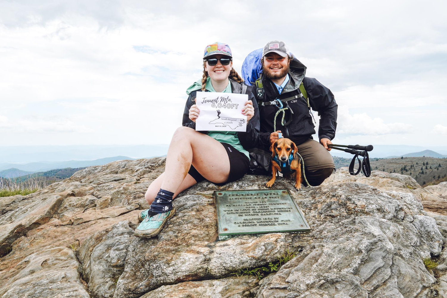 Mika loves to do hiking challenges and Cameron is always along for the ride!