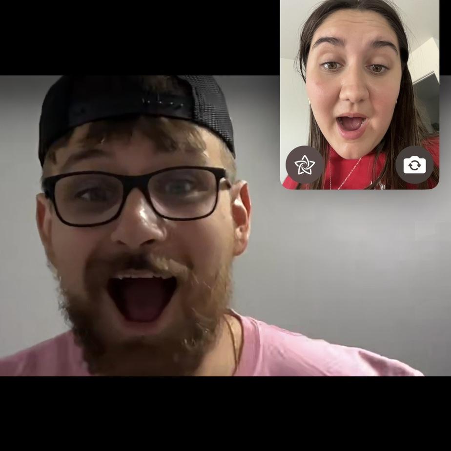 one of our many MANY face time calls