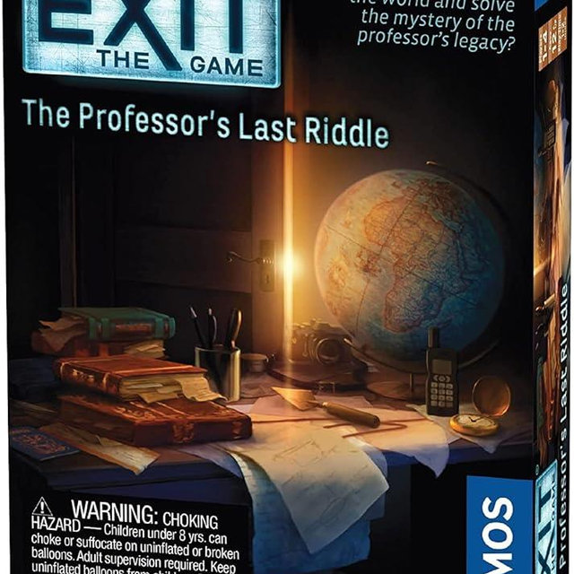 EXIT: The Professor's Last Riddle | Escape Room| Brainteasers | Mystery Solving | Treasure Hunt | Kosmos Game | at-Home Escape Room