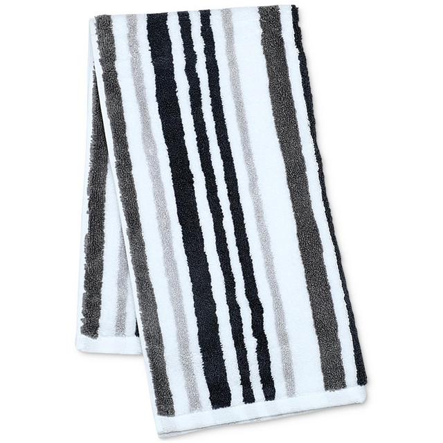 Charter Club Elite Cotton Tri-Stripe 16" x 30" Hand Towel, Created for Macy's
