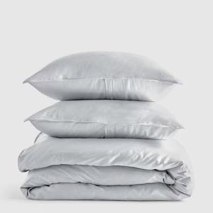 Bamboo Duvet Cover Set - Mist, Full/Queen