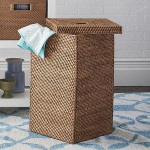 Modern Weave Tall Basket, Natural