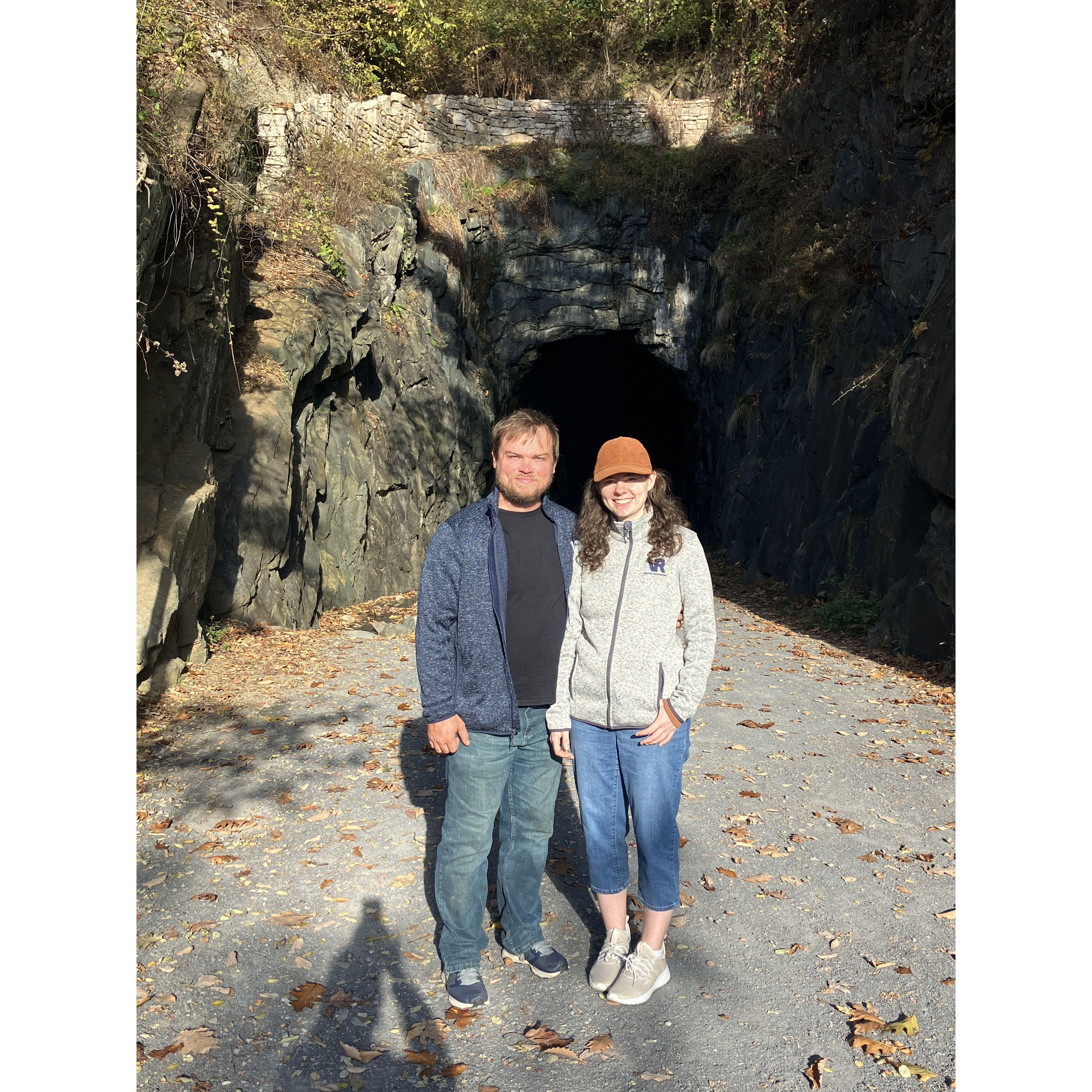 This tunnel in Staunton is so cool, you should check it out!