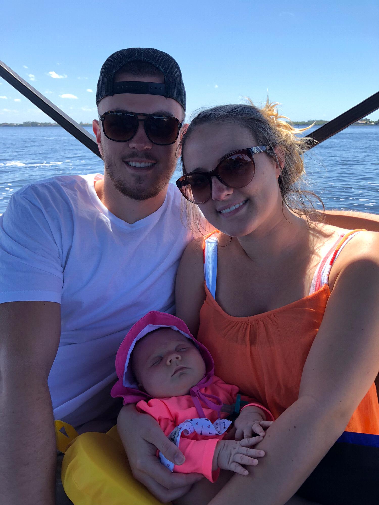 Our first family boat ride