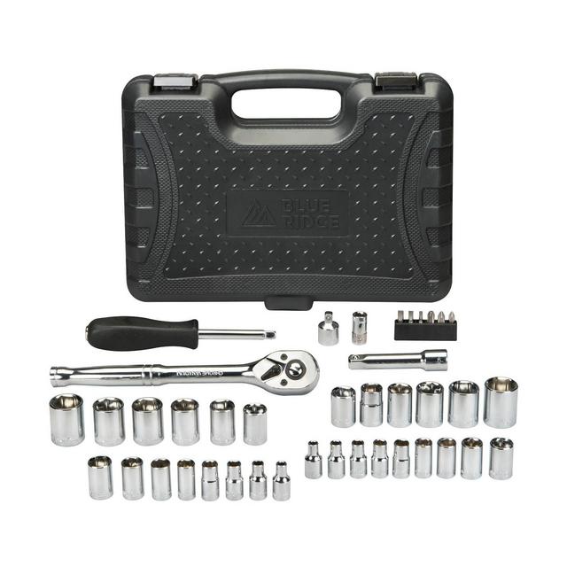 Blue Ridge Tools 41pc Mechanics Socket Non Powered Hnad Tool Kit