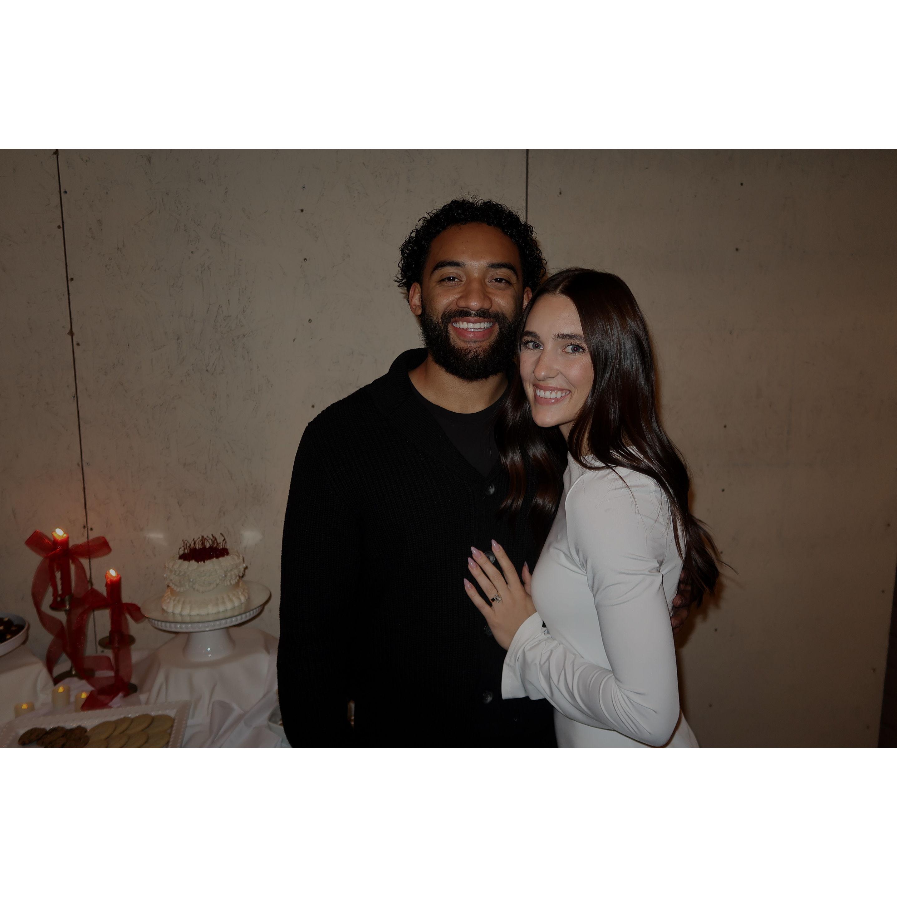 Our engagement party in AZ