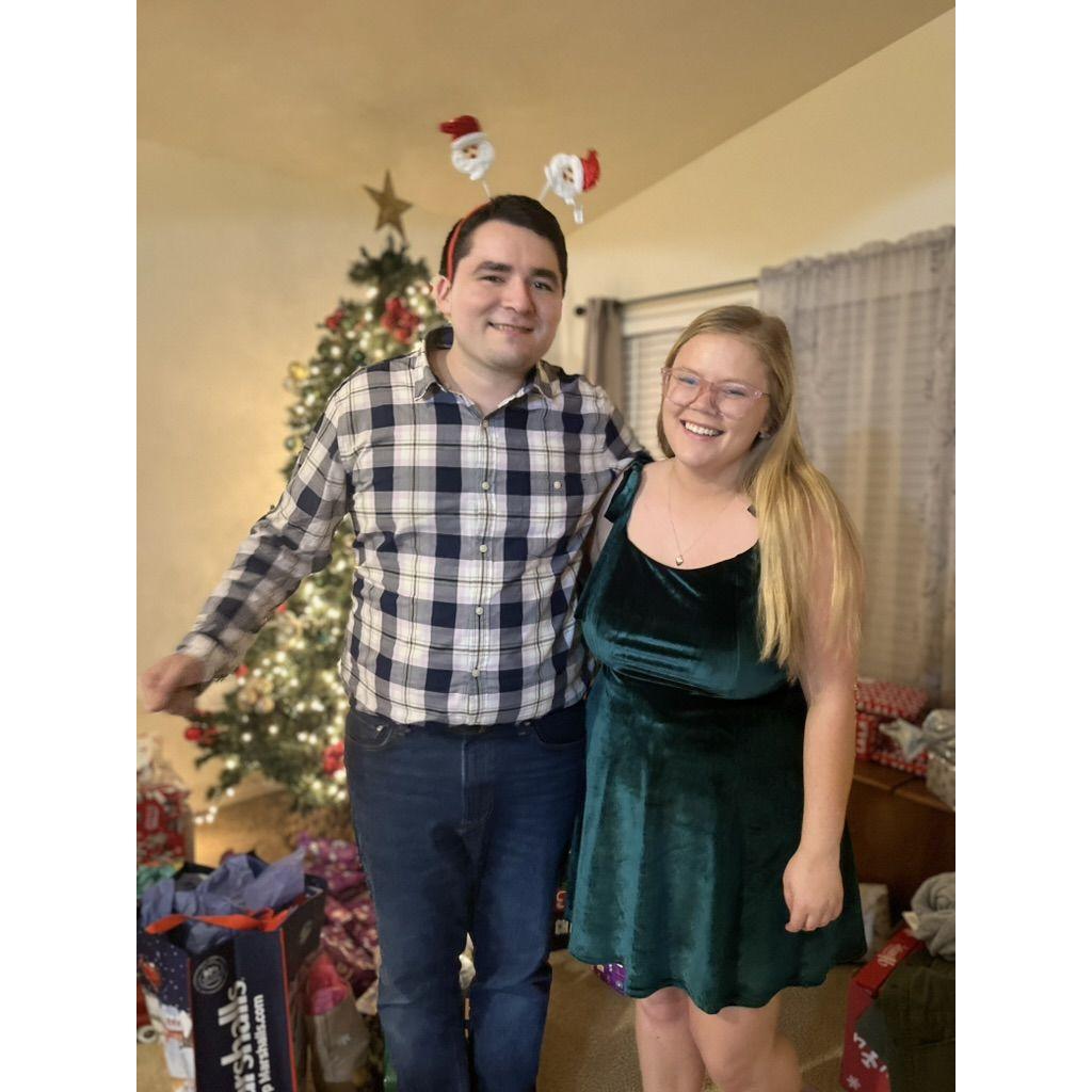 Christmas Eve dinner with Andres's family in 2023!