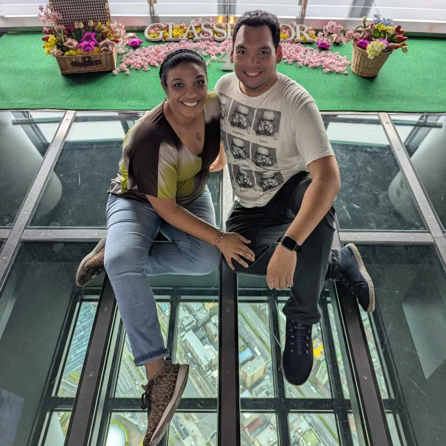 Up in Skytree in Tokyo, Japan in April 2025