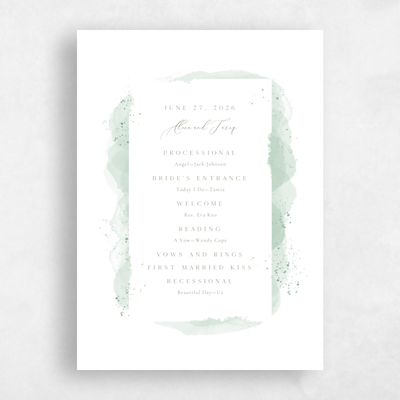 Green Wedding Program - Zortas