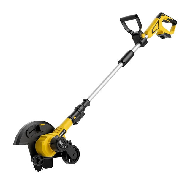 Brushless Lawn Edger Compatible with DeWalt 20v Battery (Tool ONLY), Electric Cordless Edger/Trencher, 9’’ Blade, 3 Position Adjustable Depth, 180°Handle, Lightweight with Rear Wheel for Landscaping