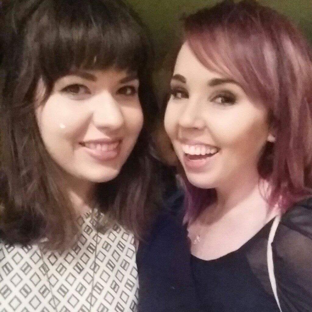 The bride and maid of honor, Natasha.