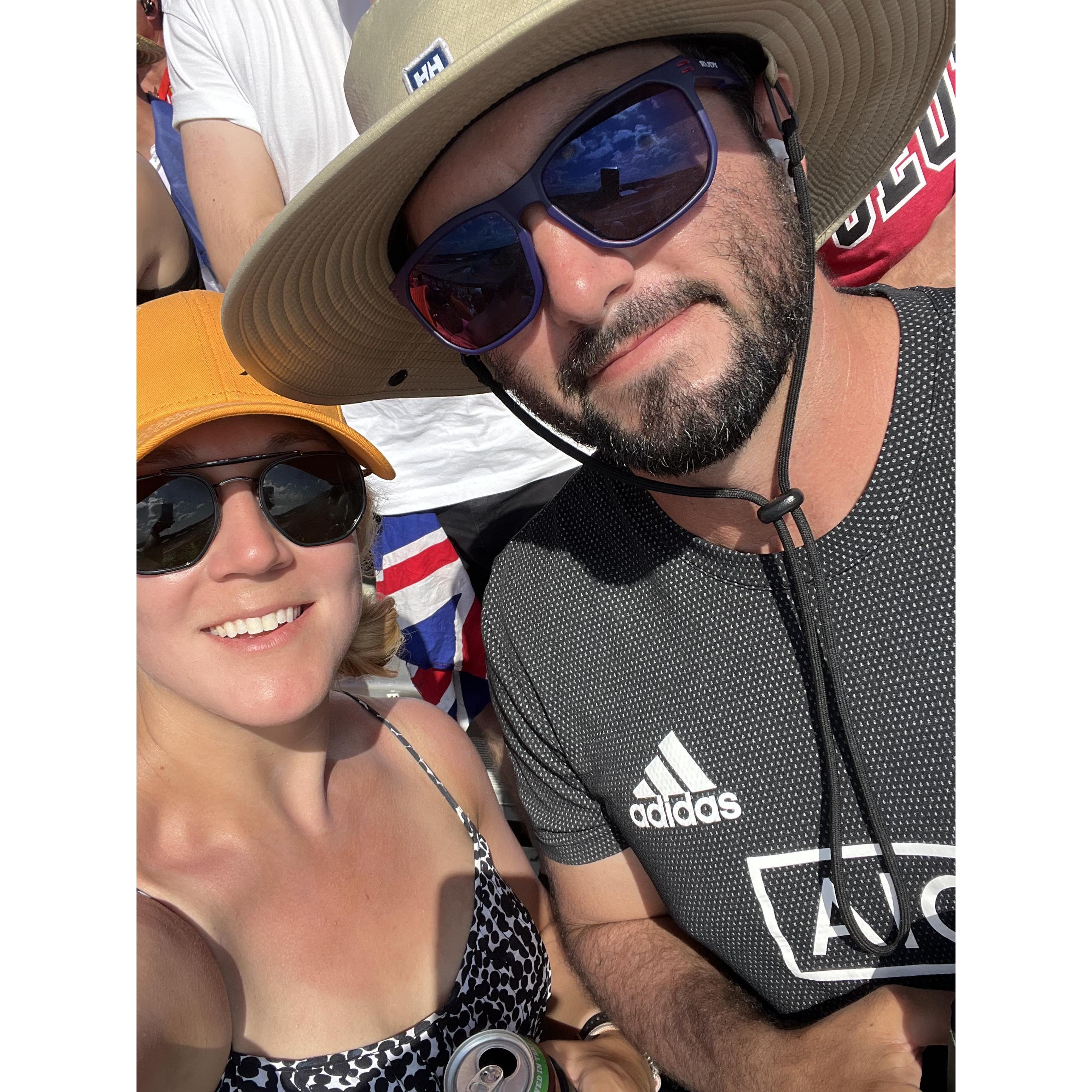 Sun on our skin, beers in our hand. Formula 1 in Austin, TX 2021.