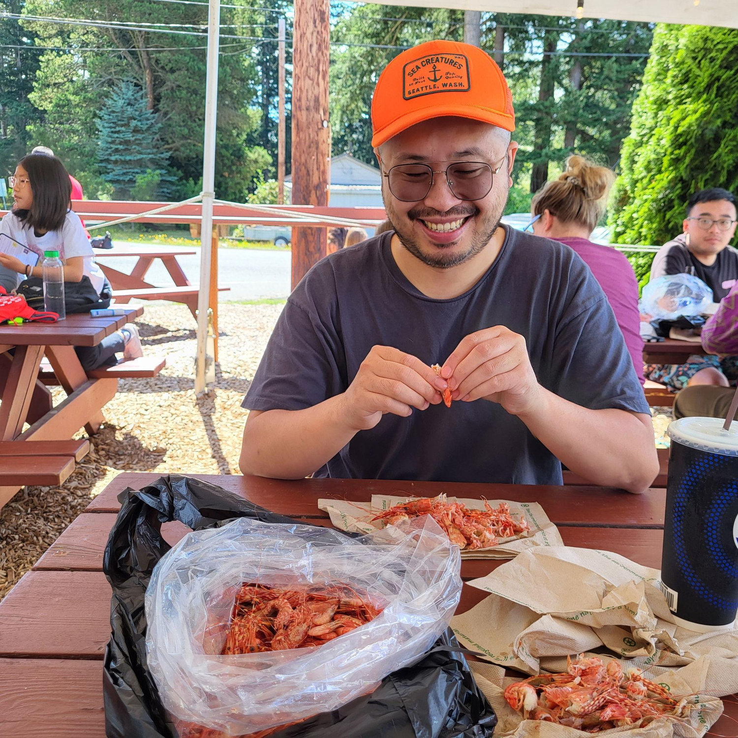 Tiny shrimps on Whidbey Island