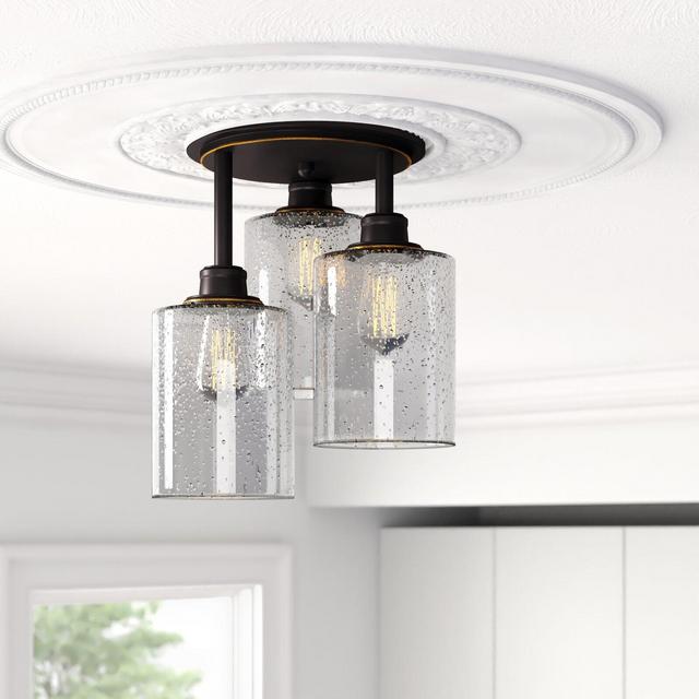 Tiarra 3 - Light 12.6" Semi Flush Mount