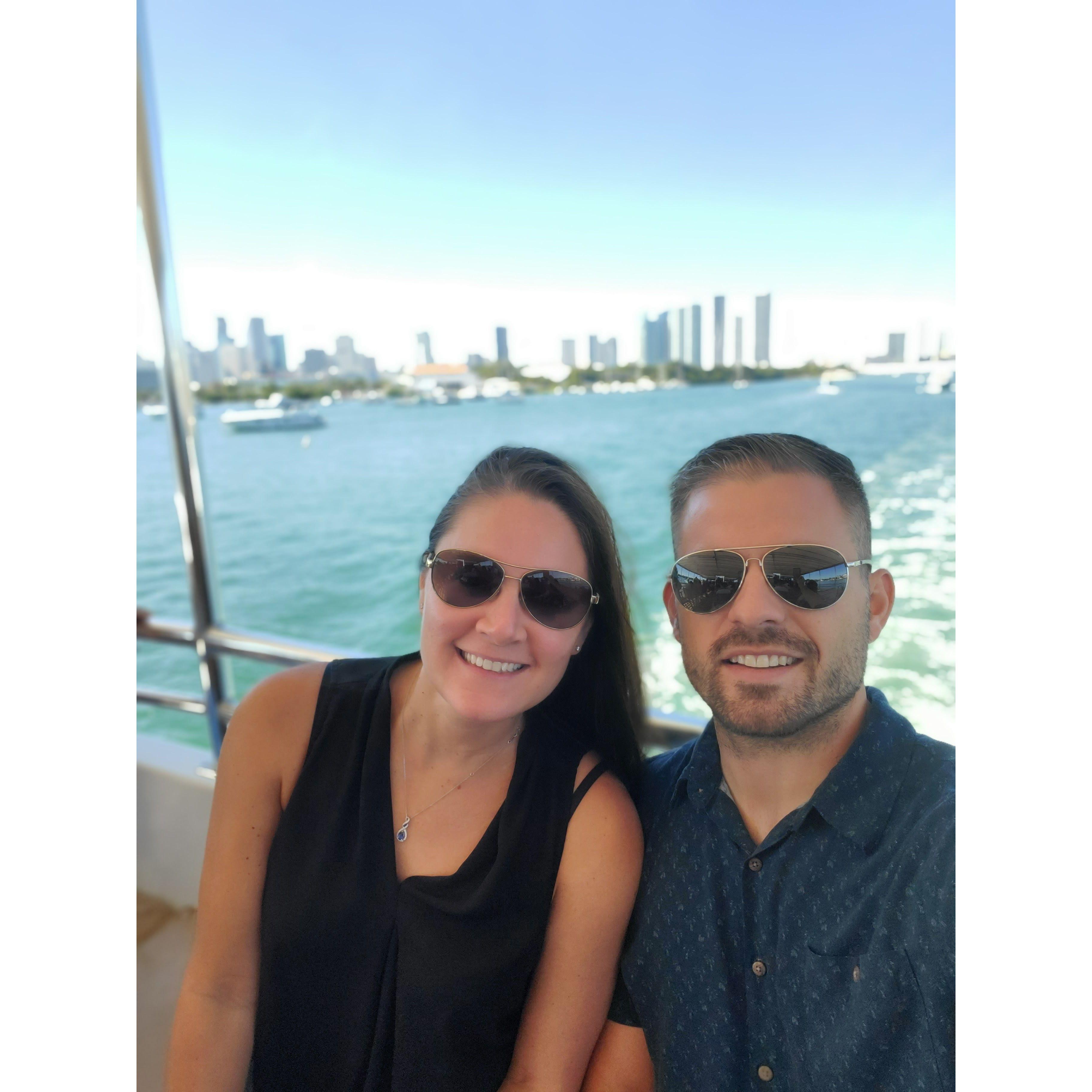 Boat ride in Miami