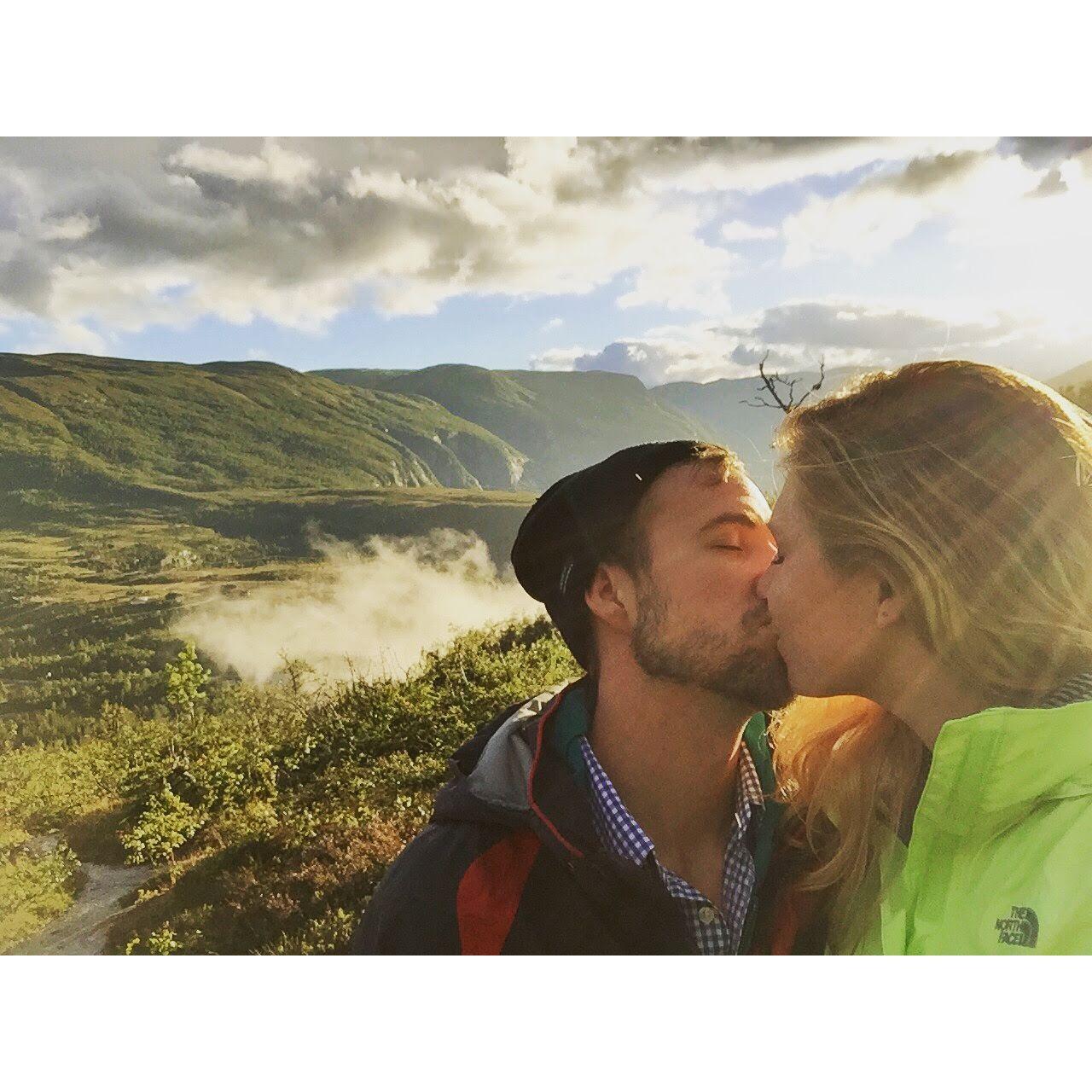 Our first international trip together in Norway.