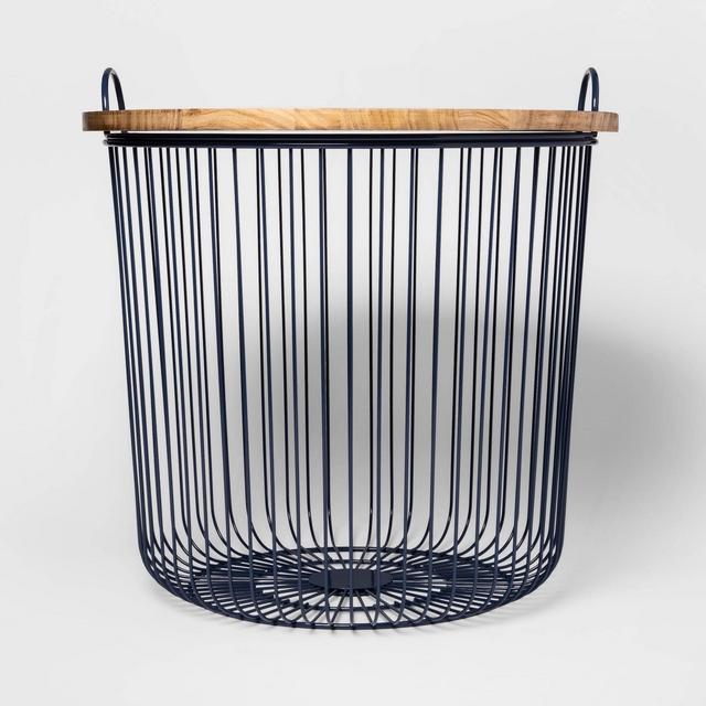 Wire Storage Table Navy - Pillowfort™
