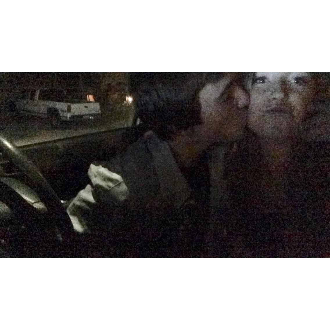 Our first photo taken together, 2014