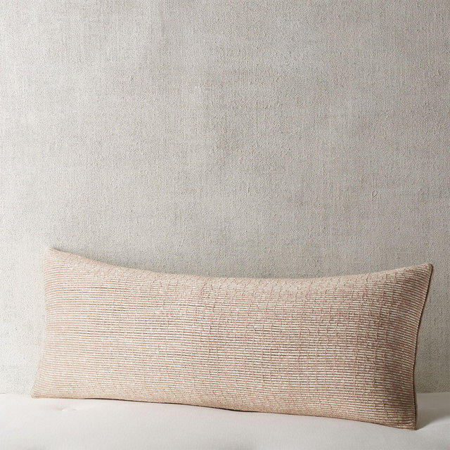 Hudson Park Collection Diamond Facets Corded Decorative Pillow, 14" x 36" -Exclusive
