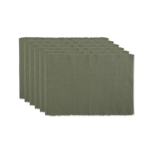 Design Import Ribbed Placemat, Set of 6