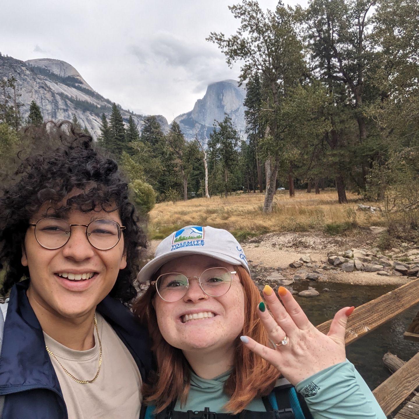 YAY! Engaged in Yosemite!