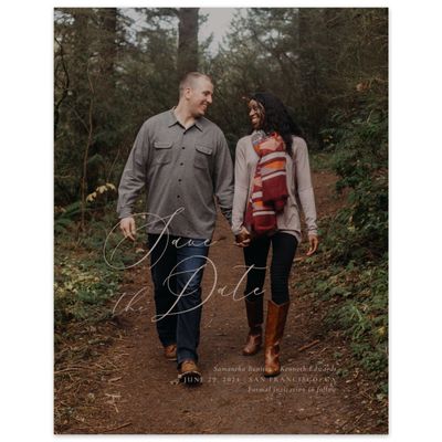Rich Taupe, Beige Wedding Digital Save the Date - Elting Photo