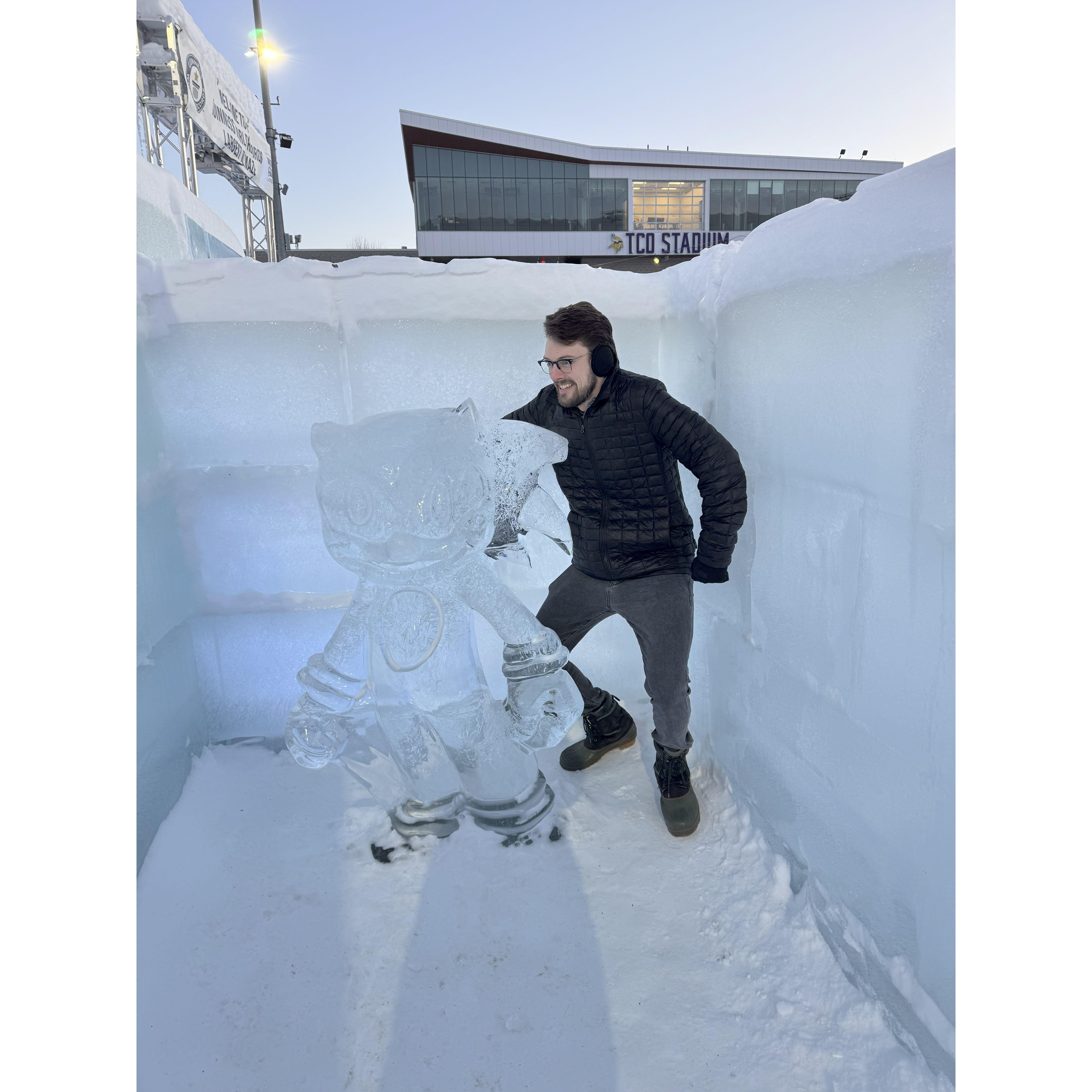 Ben and his first love--Sonic the Hedgehog.