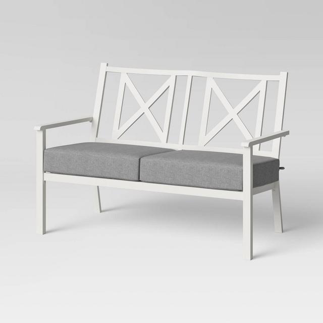 Hillsville Patio Loveseat - White - Threshold™