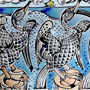 Walter Anderson Block Print