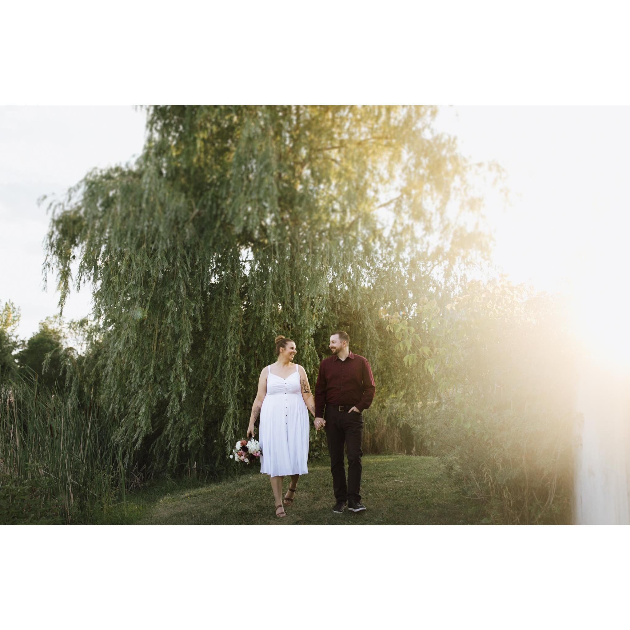 First photos as official husband and wife!