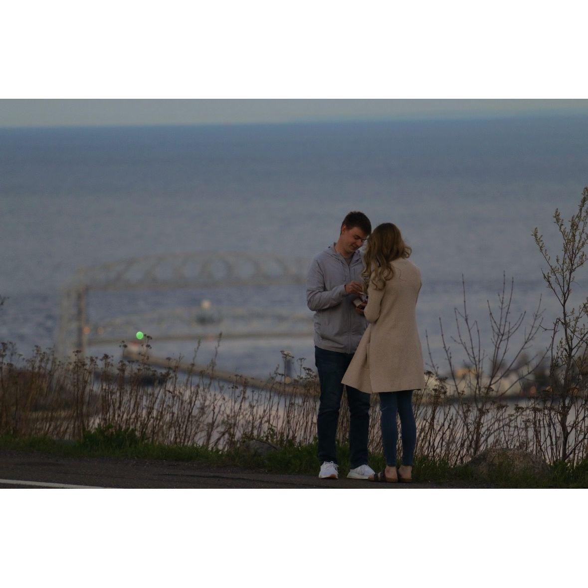 The day we got engaged!
