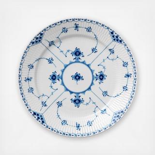 Blue Fluted Half Lace Dinner Plate