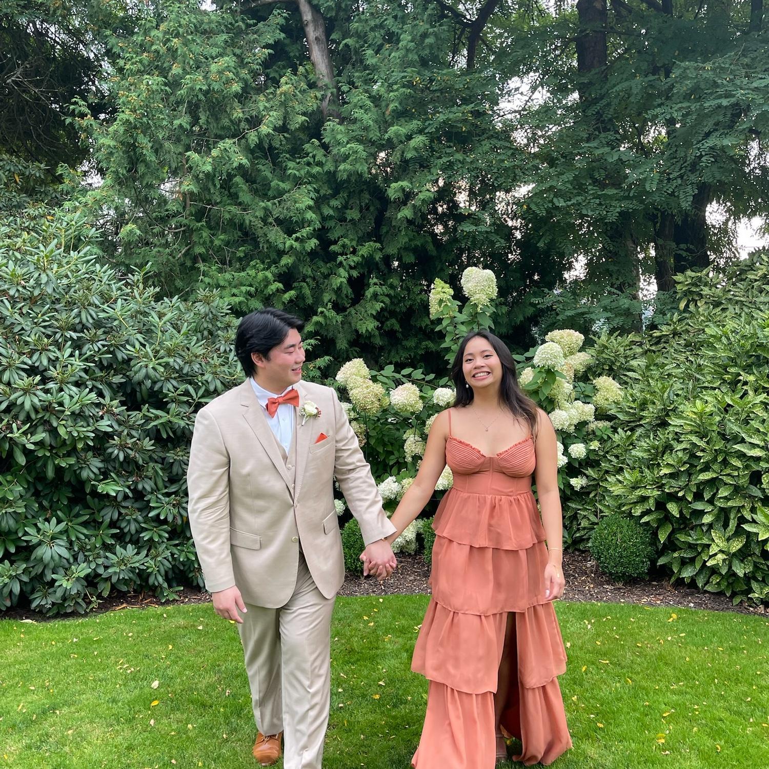 September 2024: first time walking down the aisle