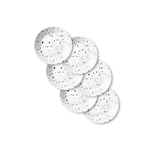 Corelle Chip Resistant Appetizer Plates, 6-Piece, Terrazzo Rosa