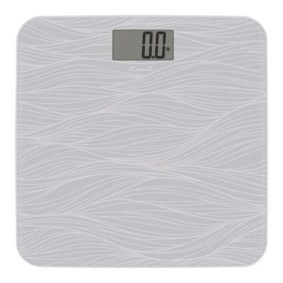 Square Glass Digital Bath Scale Gray - Escali