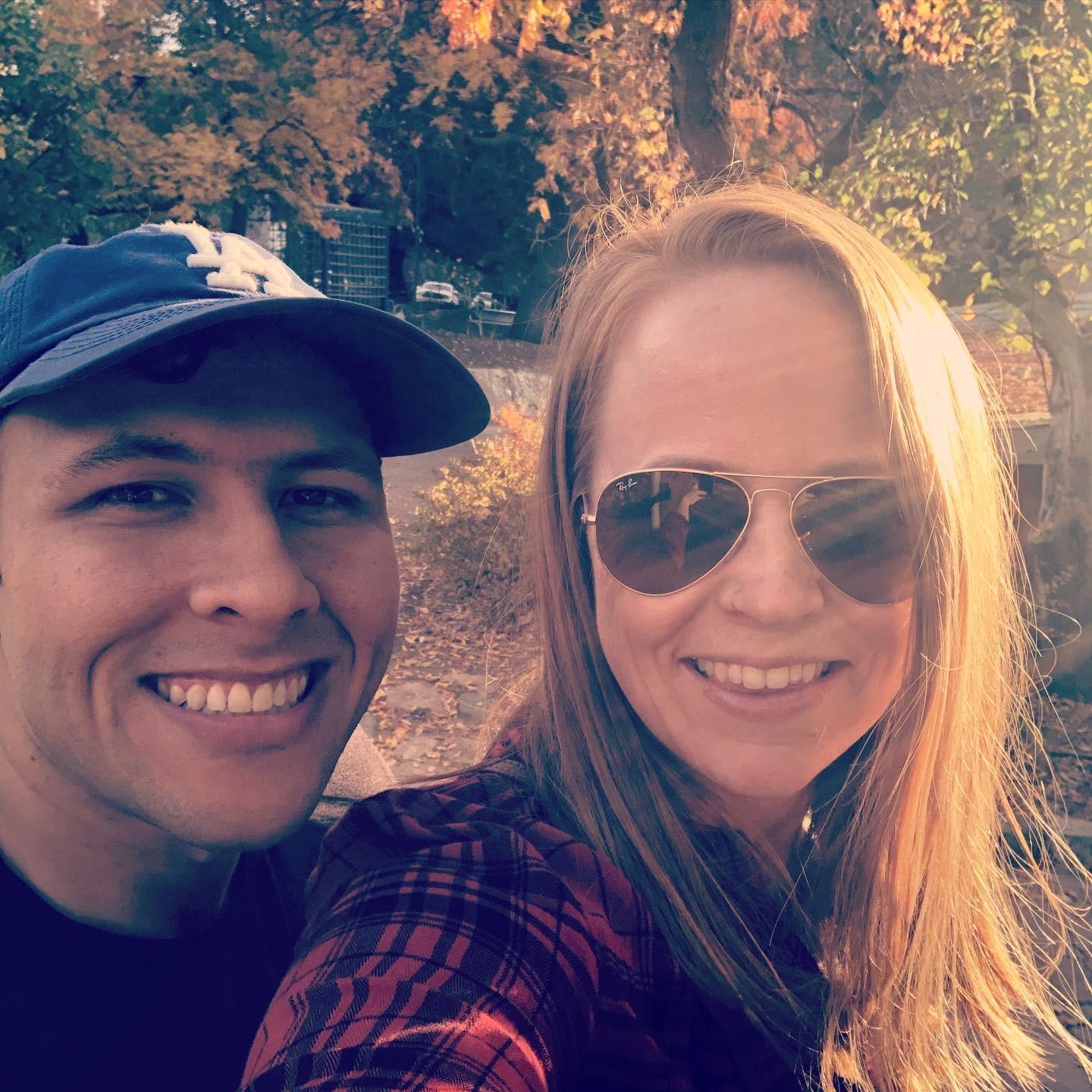Sharing traditions..apple picking in Oak Glen, CA