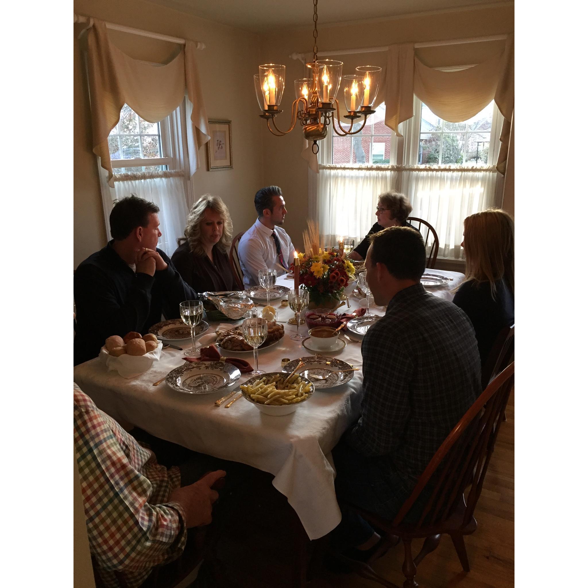 First Thanksgiving together with Suzanne's family
