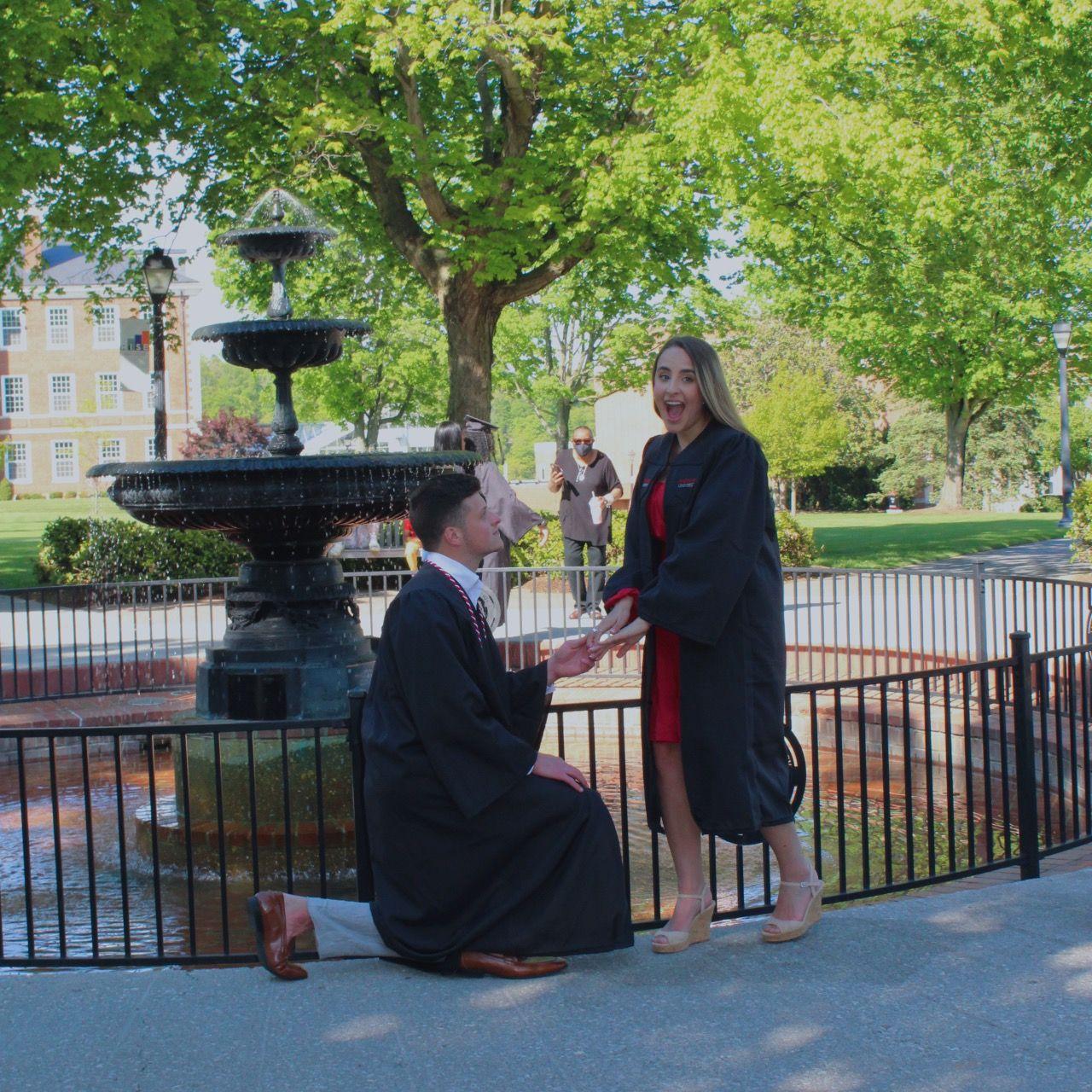 College graduation in 2023 plus an infamous fake proposal
