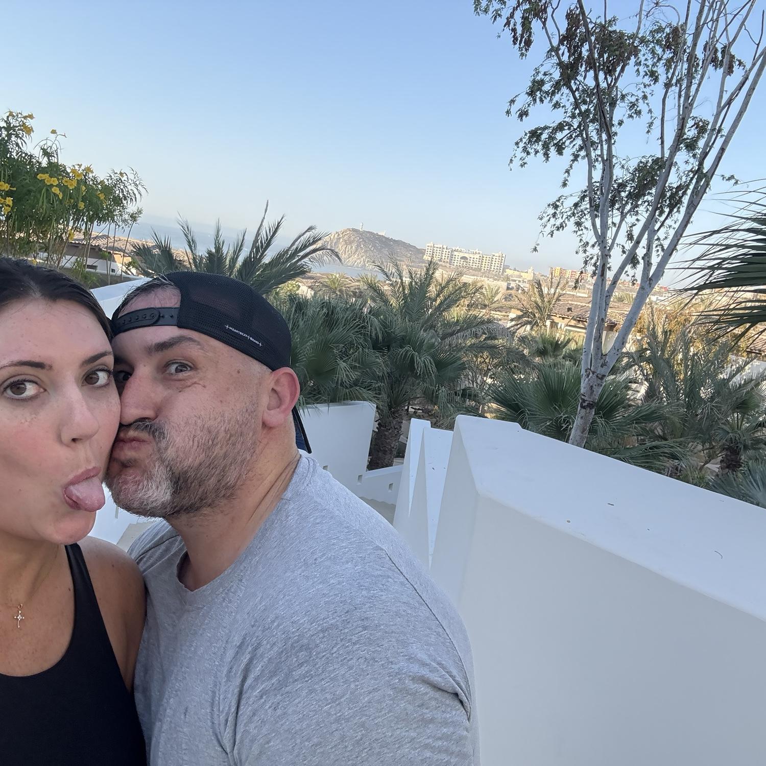 Our first vacation together in Cabo! Those who gym together, stay together!