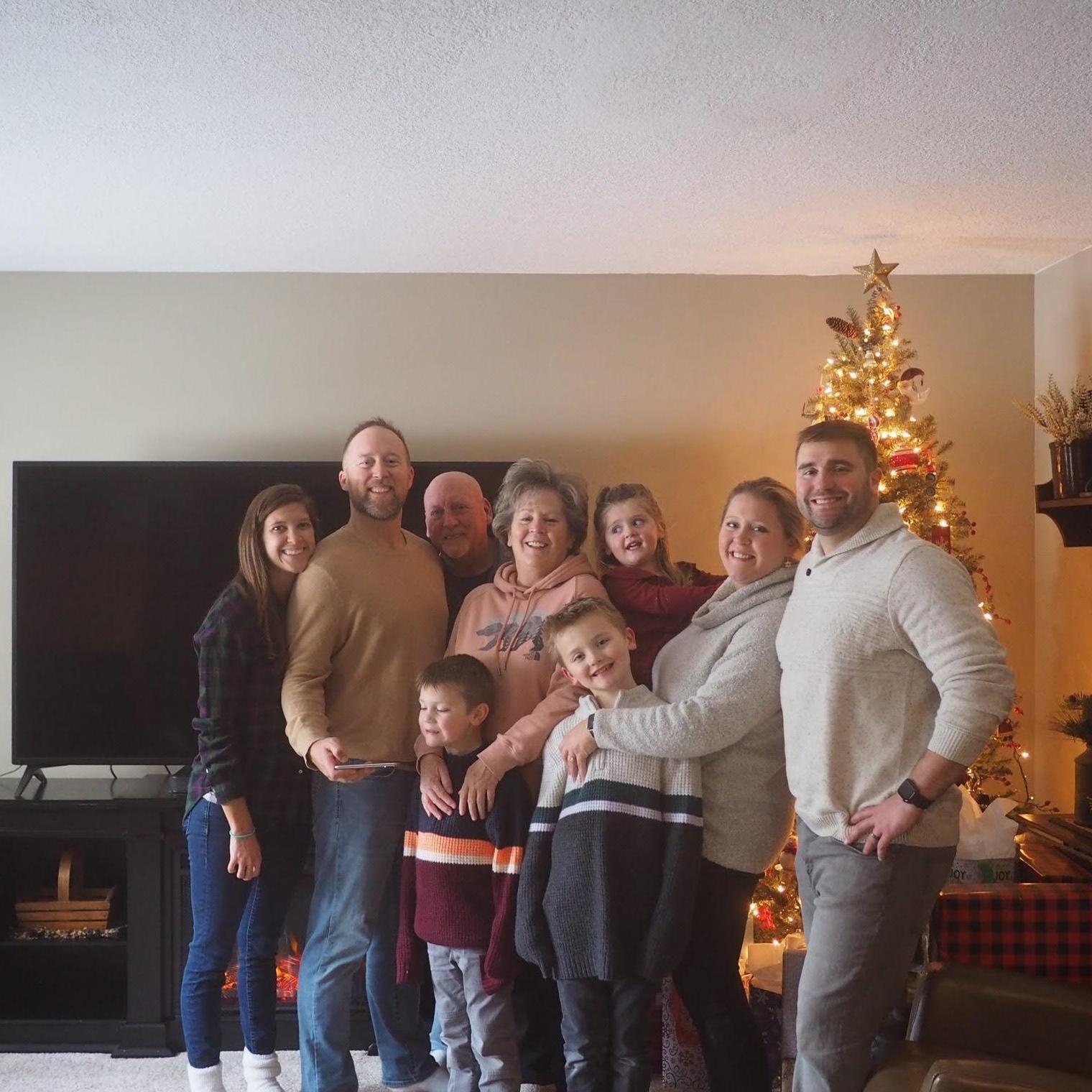 Kendall met Aaron's family during Christmas 2019. When COVID hit, after a few months in KY, they moved in with Tim and Caralyn (more fondly known as "the roomies").