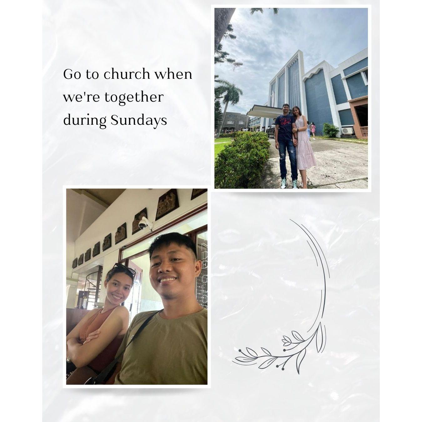 We may not have many photos there,
but church has always been our Sunday tradition —
our quiet little Sundate, every week. ♡