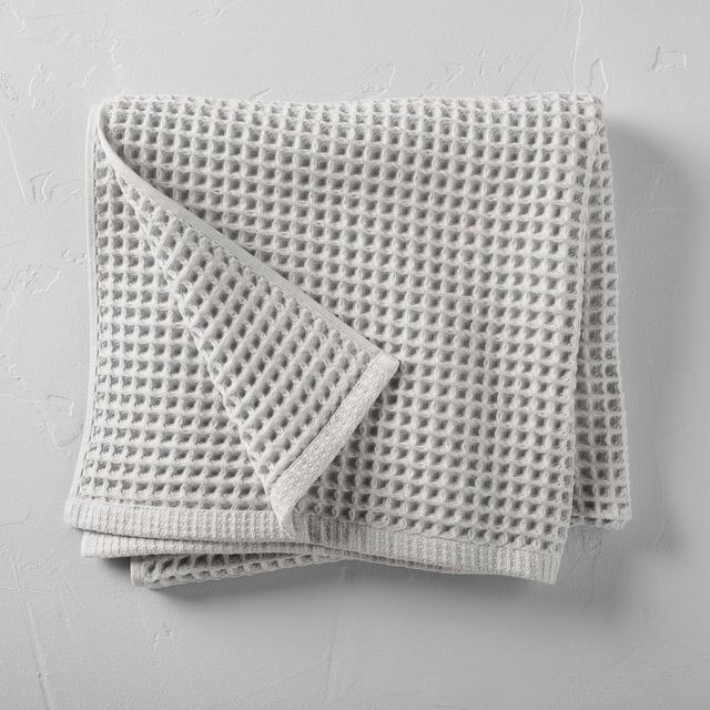 Waffle Bath Towel Gray - Casaluna™