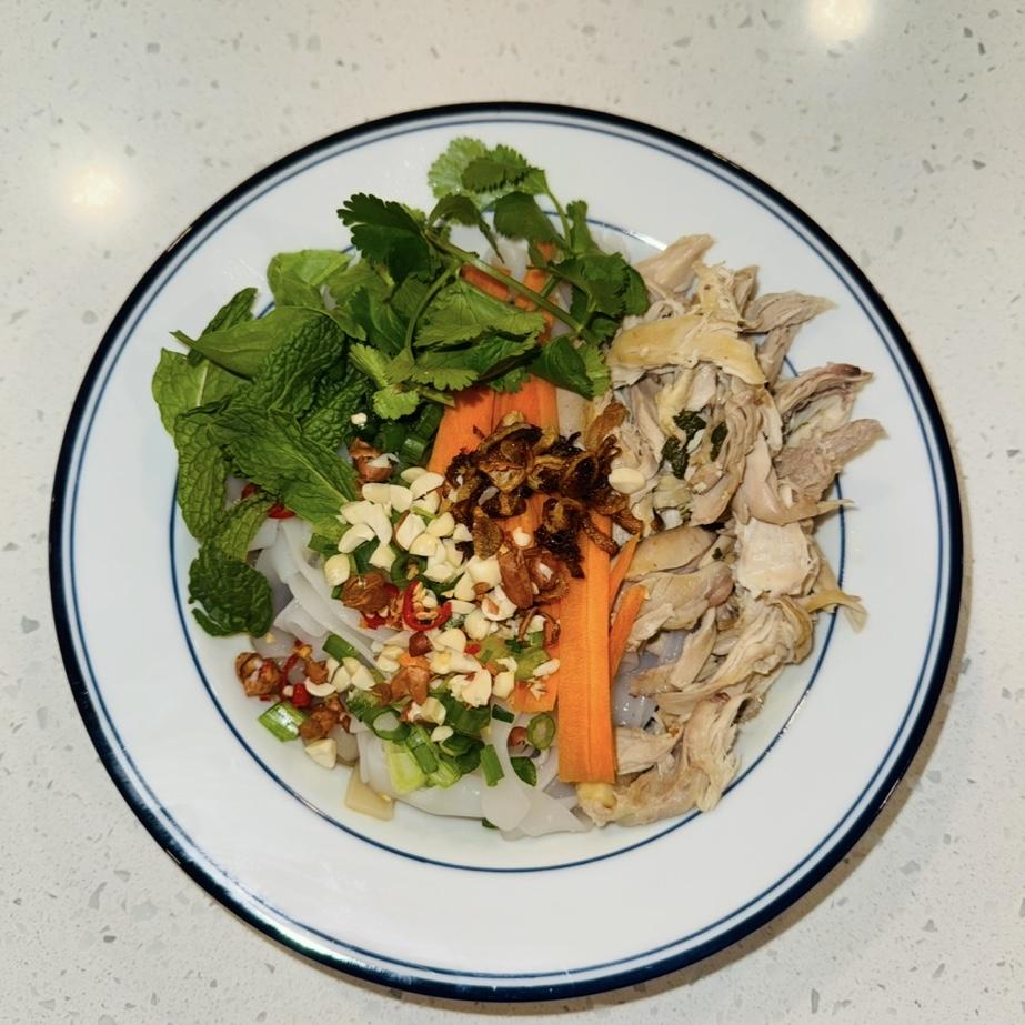 Most recent new dish made together—dry pho (inspo from Vietnam trip)