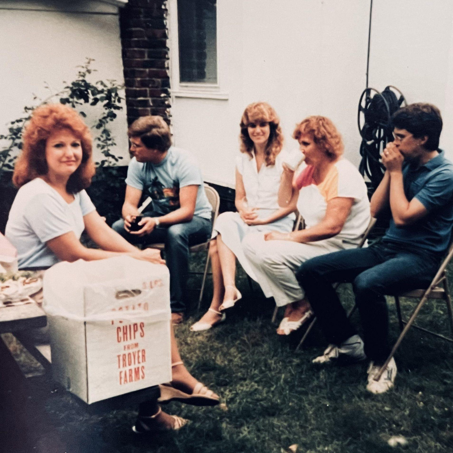 Candy, Michael, Laurie, Pat, Jimmy - 547 Backyard