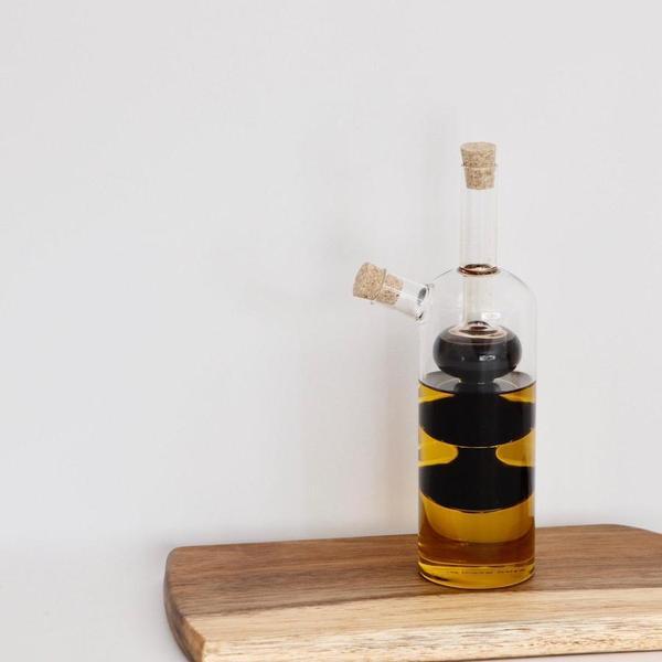 Stacked Oil and Vinegar Cruet Cylinder