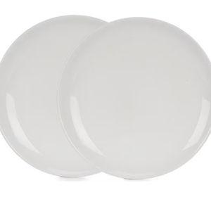 Noble Excellence Aria Glazed Coupe Salad Plates, Set of 2