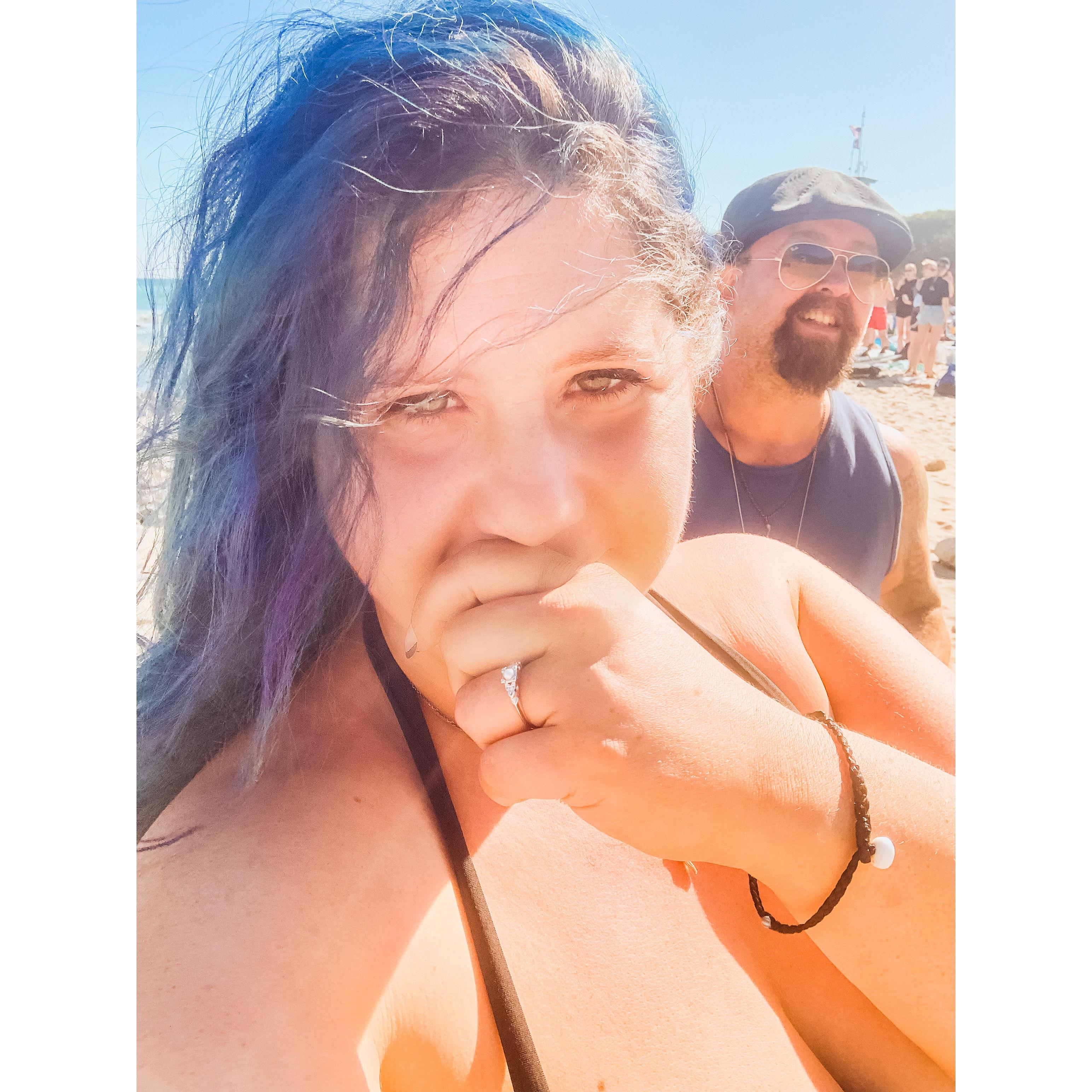 Leo Carrillo, the day we got engaged
