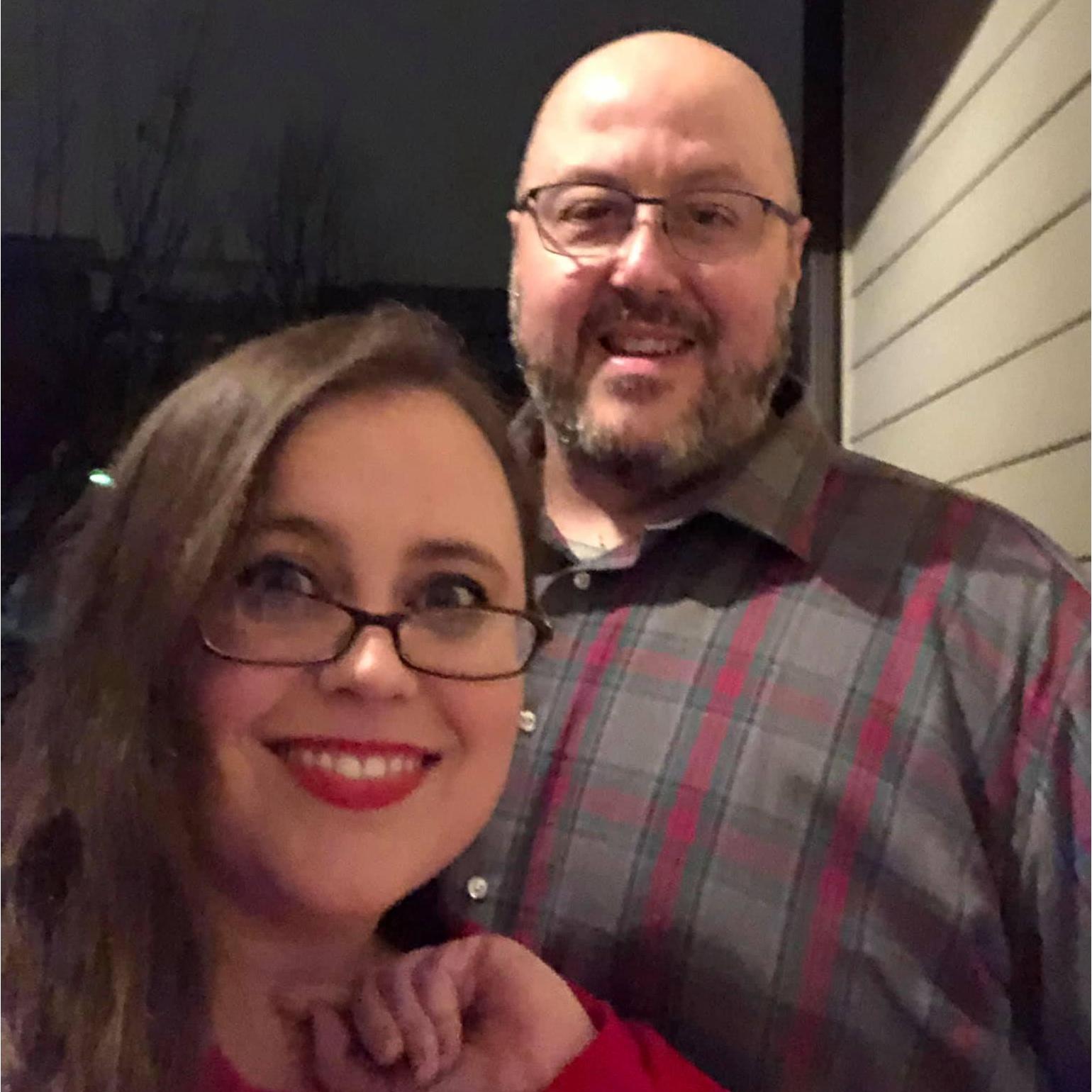 Bethany and Rick at Melanie's Christmas Party
